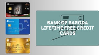 Bank of Baroda Lifetime Free Credit Cards