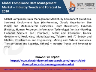 Global Compliance Data Management Market