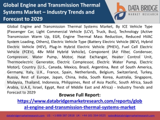 Global Engine and Transmission Thermal Systems Market