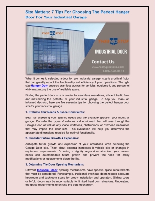 Industrial Door