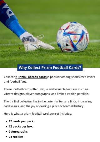 Why Collect Prizm Football Cards?