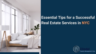Essential Tips for Running a Successful Real Estate Services in NYC
