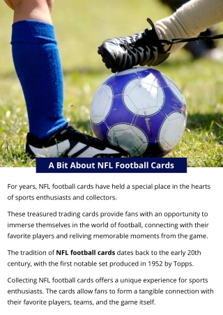 A Bit About NFL Football Cards