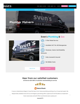 Plumber Malvern