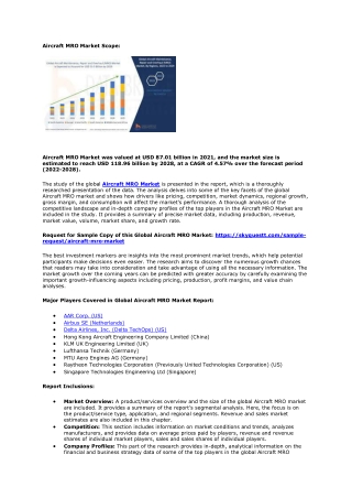 Aircraft MRO Market