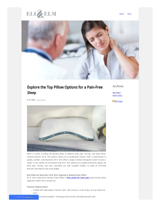 Enhance Your Sleep with the Best Options for Back Pain and Snoring