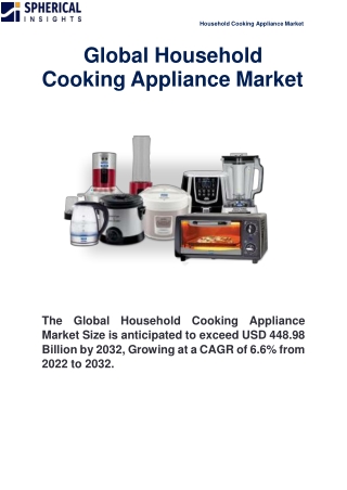 Global Household Cooking Appliance Market (1)