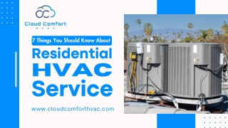 7 Things You Should Know About Residential HVAC Service