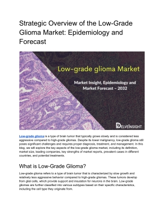 Low Grade Glioma