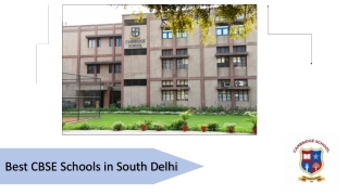 Best CBSE Schools in South Delhi