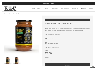 Satisfy Your Cravings Buy Creamy Korma Curry Sauce Online in Australia