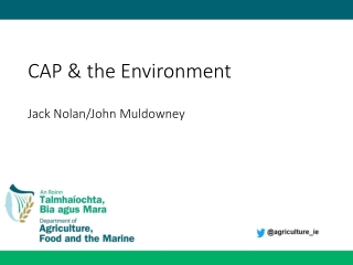 CAP & the Environment Jack Nolan/John Muldowney