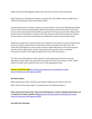 Tuberculosis (TB) Diagnostics Market