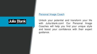Personal Image Coach  Julia-blank.com