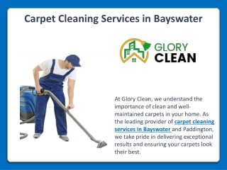 Professional Carpet Cleaning Services in Bayswater