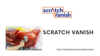 Plastic Bumper Scratch Repair | Scratchvanish.com.au