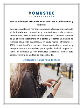 Buscando la mejor asistencia técnica de aires acondicionados y calderas