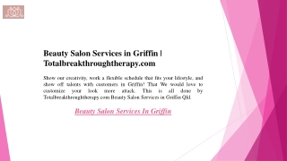 Beauty Salon Services in Griffin  Totalbreakthroughtherapy.com