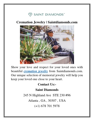 Cremation Jewelry  Saintdiamonds
