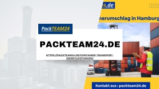 Container beladen | Packteam24.de