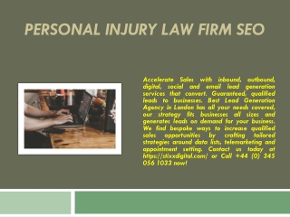 Personal Injury Law Firm SEO