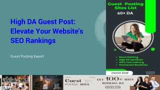 High DA Guest Post_ Elevate Your Website's SEO Rankings