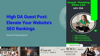 High DA Guest Post_ Elevate Your Website's SEO Rankings