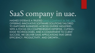 Saas company in uae