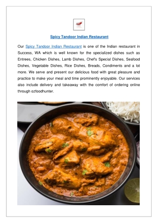 Get up to 10% off - Spicy Tandoor Indian Restaurant