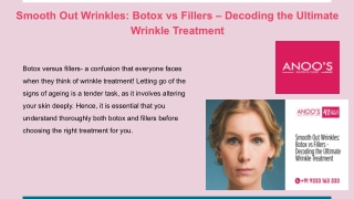 Smooth Out Wrinkles_ Botox vs Fillers – Decoding the Ultimate Wrinkle Treatment