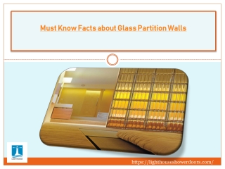 Must Know Facts about Glass Partition Walls