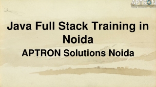 Java Full Stack Training in Noida