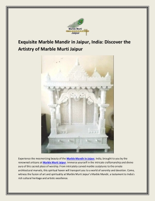Marble Mandir in Jaipur