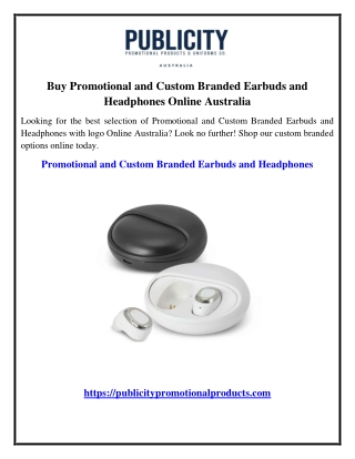 Buy Promotional and Custom Branded Earbuds and Headphones Online Australia