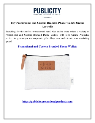 Buy Promotional and Custom Branded Phone Wallets Online Australia