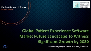 Patient Experience Software Market Future Landscape To Witness Significant Growth by 2030