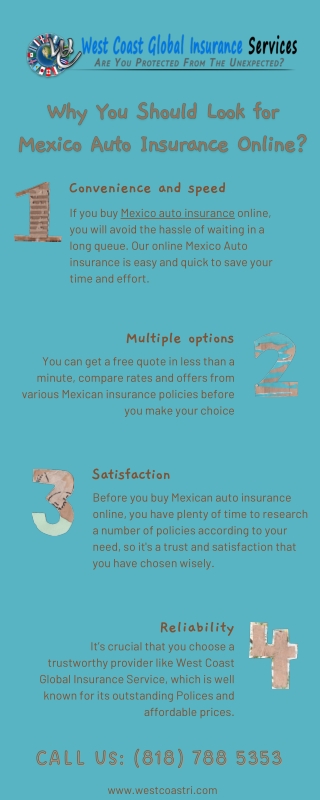 Why You Should Look for Mexico Auto Insurance Online