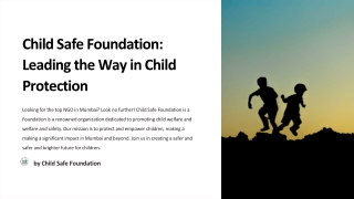 Top NGO in Mumbai - Child Safe Foundation | Protecting Children's Rights