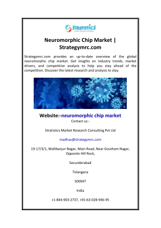 Neuromorphic Chip Market  Strategymrc.com