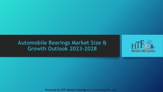 Automobile Bearings Market Size & Growth Outlook 2023-2028