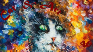 Cat & Art46 Leonid Afremov