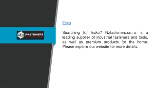 Ecko Nzfasteners.co.nz