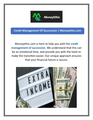 Credit Management Of Succession | Moneyethic.com