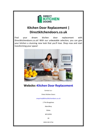 Kitchen Door Replacement Directkitchendoors.co.uk