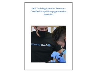 SMP Training Canada - Become a Certified Scalp Micropigmentation Specialist