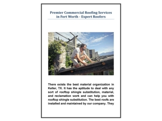 Premier Commercial Roofing Services in Fort Worth - Expert Roofers