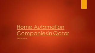 Home Automation Companies in Qatar