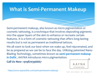 What is Semi-Permanent Makeup