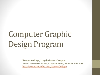 Computer Graphic Design Program in Lloydminster AB