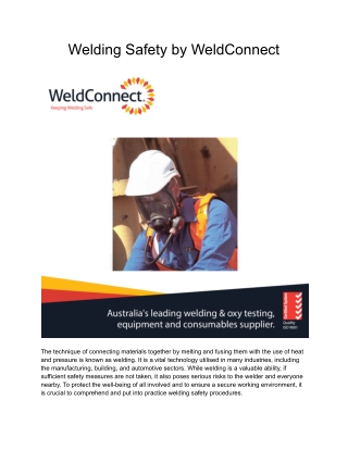 Welding Safety by WeldConnect